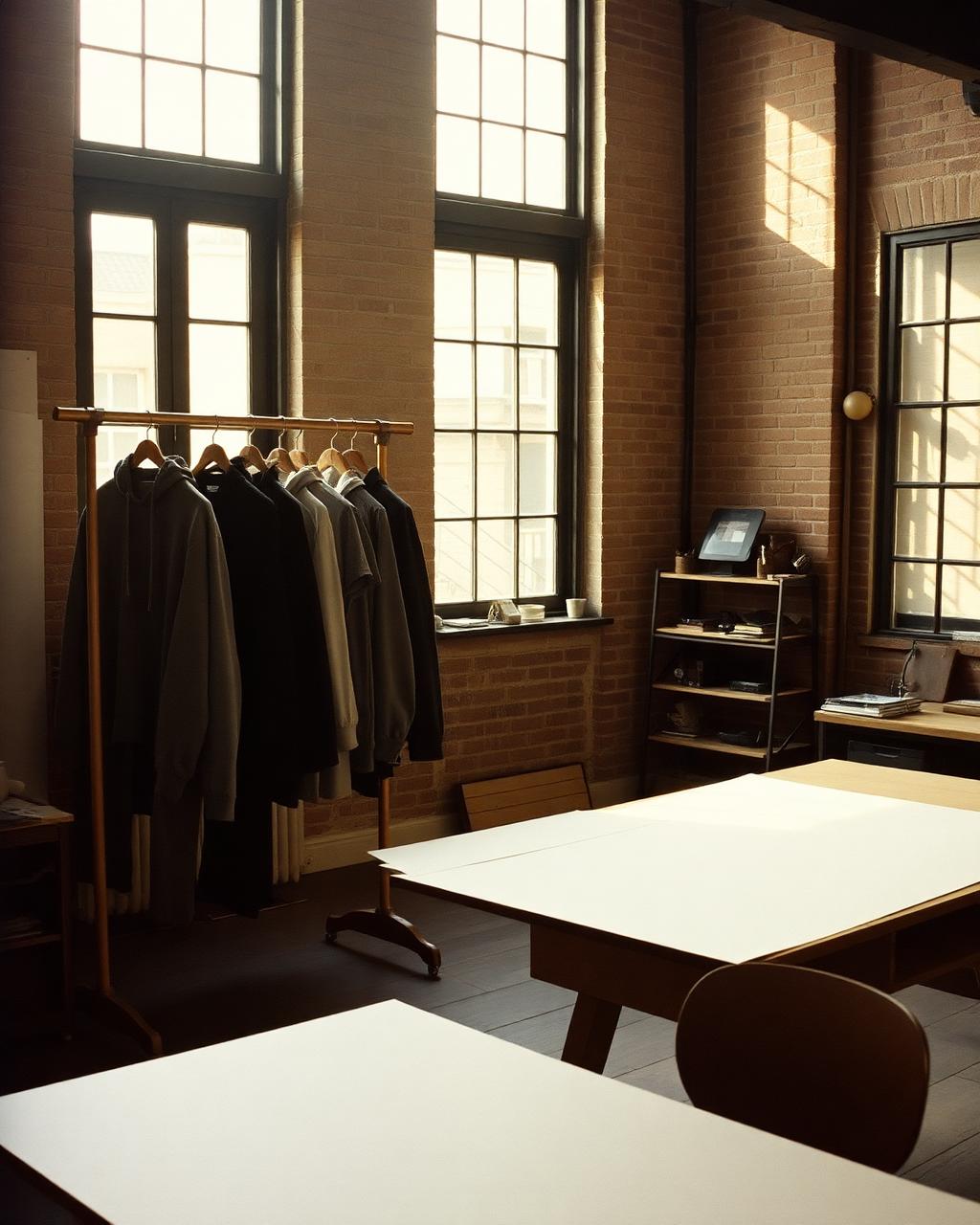 Inside the Chosen Vintage studio near Paul Street, London